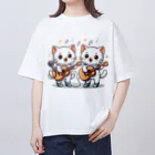 チェリモヤのねこコーラス 12 Oversized T-Shirt