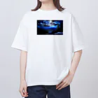 zakki-Rの山の夜景 オーバーサイズTシャツ