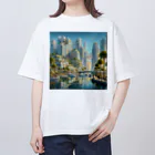 ハッピーハッピープラザ！のウォーターフロント Oversized T-Shirt