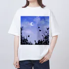 atelier_lapislazuliの月下蝶 オーバーサイズTシャツ