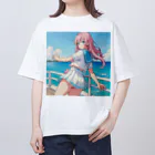 yozoraniyumeoの魔法セーラー少女 オーバーサイズTシャツ