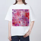 オンラインショップイエローリーフのハート　赤　ピンク　紫　可愛い Oversized T-Shirt