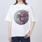 夢の世界のガイコツのやつ オーバーサイズTシャツ