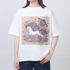 夢の世界のユニコーンのやつ Oversized T-Shirt