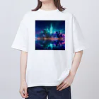 Mysycaの海辺の都市F オーバーサイズTシャツ