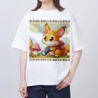 Wanderpaws-Tailsのきつねの冒険 Oversized T-Shirt