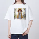 dramusumeのドラ娘は植物画に行く オーバーサイズTシャツ