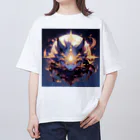 緋色シノの【モンスターシリーズ】オオカミ Oversized T-Shirt