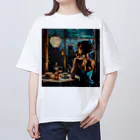 AQUAMETAVERSEの夕暮れ・寛ぎの時間　Tomoe bb 2712 Oversized T-Shirt