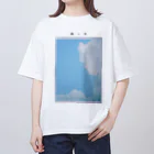 ☁︎ ☔︎ ☀︎のフィルム写真-とおい夏のあお オーバーサイズTシャツ