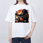 kaerinｰofficeの夕日に輝くゴリラ Oversized T-Shirt