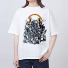 月が輝くこんな夜にの博打 オーバーサイズTシャツ