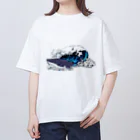 Poooompadoooourの波と、ざとうくじら Oversized T-Shirt