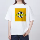 happy_25chanのサッカーボール柄Tシャツ（黄色/白） オーバーサイズTシャツ