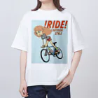 nidan-illustrationの!RIDE! (CARTOON STYLE) オーバーサイズTシャツ