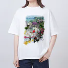 吉沢深雪の猫とペンギンと旅気分 Oversized T-Shirt