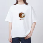 氷熊のおみせの猫カレー🍛おいしそうな いろをした ねこ. Oversized T-Shirt