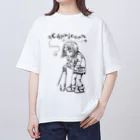 エンピツの星のアクセな12星座　山羊座 オーバーサイズTシャツ