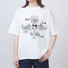 すとろべりーガムFactoryの四神 (黒) Oversized T-Shirt