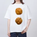 コマタヒチの【硬さの象徴】剥いてない胡桃の実 オーバーサイズTシャツ