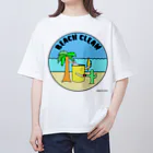 May's cafeのBEACH CLEAN オーバーサイズTシャツ