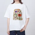 ℂ𝕙𝕚𝕟𝕒𝕥𝕤𝕦 ℍ𝕚𝕘𝕒𝕤𝕙𝕚 東ちなつの押し花トースト Oversized T-Shirt