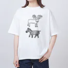 霜田あゆ美shopのシマジカくん オーバーサイズTシャツ