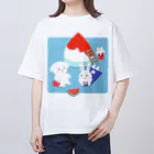 おやすみ世界のおやよサマー Oversized T-Shirt