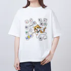 楽猫楽描しげ屋の国士無双？？ Oversized T-Shirt