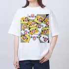 まめるりはことりのみっちりむっちり過密オカメインコさん【まめるりはことり】 オーバーサイズTシャツ