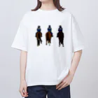 yuriekonoのフランス・パリの騎馬隊 Oversized T-Shirt