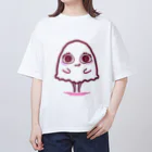 Ri0のいたずらおばけちゃん(ぴんく) オーバーサイズTシャツ