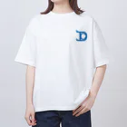 DangerousCodeの青 オーバーサイズTシャツ