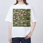 さかたようこ / サメ画家の蓮を泳ぐ御池のサメさん オーバーサイズTシャツ