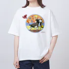 obosa_DENS/SABEAR_shop ＠SUZURIのDENS_シューハンター_ウェア オーバーサイズTシャツ