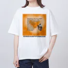 onehappinessのシェルティ　ハート オーバーサイズTシャツ