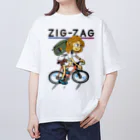 nidan-illustrationの“ZIG-ZAG” 2 オーバーサイズTシャツ