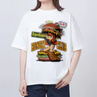 nidan-illustrationの"HUNGRY CLUB" オーバーサイズTシャツ