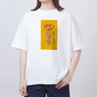 鳴くよメジロのバグキョンシー オーバーサイズTシャツ