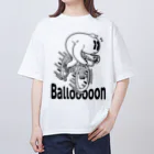 nidan-illustrationの"Ballooooon" #1 オーバーサイズTシャツ