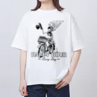 nidan-illustrationの"HAPPY HOUR"(B&W) #1 オーバーサイズTシャツ