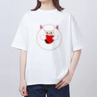 Draw freelyのいちご大福？ オーバーサイズTシャツ