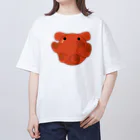 Draw freelyのべたっと　めんだこくん オーバーサイズTシャツ