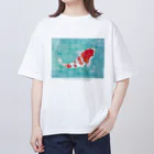 ホームタウンスター　Hometown Star の鯉の旅立ち　Carp's Departure オーバーサイズTシャツ