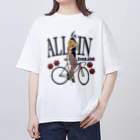 nidan-illustrationの"ALL IN -Track Club-" オーバーサイズTシャツ