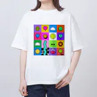 Illustrator colina ／ colinazshopのます オーバーサイズTシャツ