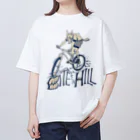 nidan-illustrationの"BITE the HILL" オーバーサイズTシャツ