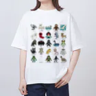 すとろべりーガムFactoryのドットUMA図鑑 オーバーサイズTシャツ