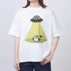 ナポリのSUZURIのUFOとうさちゃん オーバーサイズTシャツ