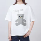 cocoartの雑貨屋さんの【Hug me】（白くま） オーバーサイズTシャツ